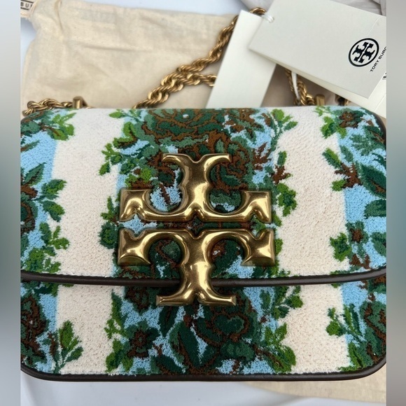 Tory Burch Handbags - New Tory Burch Small Eleanor Flocked Convertible Shoulder Bag RAYURE FLEURIE